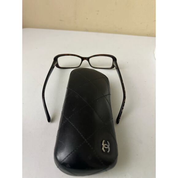 Chanel Eyeglasses Frames 3188 Tortoise Brown Rectangle Optical Designer Eyewear - Picture 10 of 10